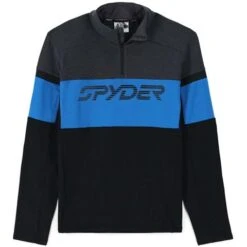 Spyder Men's Speed Half Zip Fleece Jacket 16 Spyder Men's Speed Half Zip Fleece Jacket -Ski Gear Cheap fw23 spyder mensspeedhalfzipfleecejacket blackcollegiate 1
