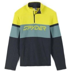 Spyder Men's Speed Half Zip Fleece Jacket 18 Spyder Men's Speed Half Zip Fleece Jacket -Ski Gear Cheap fw23 spyder mensspeedhalfzipfleecejacket ebonycitron 1