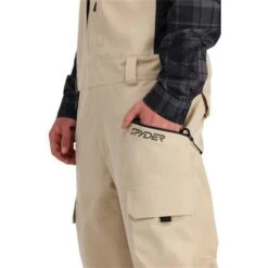 Spyder Men's Terrain Bib -Ski Gear Cheap fw23 spyder mensterrainbib safari 3