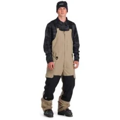 Spyder Men's Terrain Bib -Ski Gear Cheap fw23 spyder mensterrainbib timberwolf 1