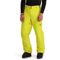 Spyder Men's Traction Pant -Ski Gear Cheap fw23 spyder menstractionpant citron 1