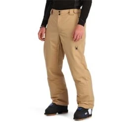 Spyder Men's Traction Pant -Ski Gear Cheap fw23 spyder menstractionpant tannin 1
