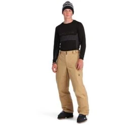 Spyder Men's Traction Pant -Ski Gear Cheap fw23 spyder menstractionpant tannin 3