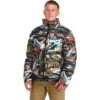 Spyder Men's Windom Down Insulated Jacket - 2023 Model -Ski Gear Cheap fw23 spyder menswindomdowninsulatedjacket blackpaintbynumbers 1