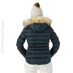 Sunice Women's Fiona Jacket With Real Fur -Ski Gear Cheap fw23 sunice womensfionajacketrealfur midnight model3