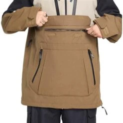 Volcom Men's Brighton Pullover -Ski Gear Cheap fw23 volcom mensbrightonpullover darkkhaki 5