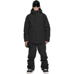 Volcom Men's L Ins Gore-Tex Jacket -Ski Gear Cheap fw23 volcom menslinsulatedgoretexjacket black 3