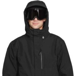 Volcom Men's L Ins Gore-Tex Jacket -Ski Gear Cheap fw23 volcom menslinsulatedgoretexjacket black 4