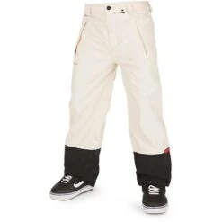 Volcom Men's Longo Gore-Tex Pant -Ski Gear Cheap fw23 volcom menslongogoretexpant offwhite 1