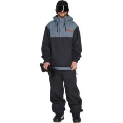 Volcom Longo Pullover -Ski Gear Cheap fw23 volcom menslongopullover black 3