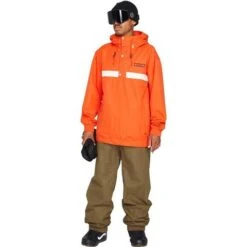 Volcom Longo Pullover -Ski Gear Cheap fw23 volcom menslongopullover orangeshock 3