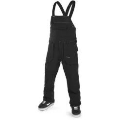 Volcom Men's Roan Bib Overall -Ski Gear Cheap fw23 volcom mensroanbiboverall black 1