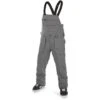 Volcom Men's Roan Bib Overall -Ski Gear Cheap fw23 volcom mensroanbiboverall darkgrey 1