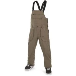 Volcom Men's Roan Bib Overall -Ski Gear Cheap fw23 volcom mensroanbiboverall darkteak 1