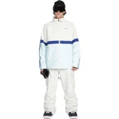 Volcom Men's Sethraah Jacket -Ski Gear Cheap fw23 volcom menssethraahjacket offwhite 3