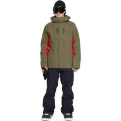 Volcom Men's TDS 2L Gore-Tex Jacket 9 Volcom Men's TDS 2L Gore-Tex Jacket -Ski Gear Cheap fw23 volcom menstds2lgoretexjacket darkteak 3