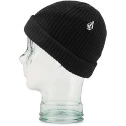Volcom Sweep Lined Beanie 7 Volcom Sweep Lined Beanie -Ski Gear Cheap fw23 volcom sweeplinedbeanie black