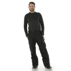Winter's Edge Men's Avalanche Snow Pants -Ski Gear Cheap wtr m02 blk 50282